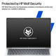 HP EliteBook 8 G1a Next Gen AI PC Wolf Pro Security Edition Copilot+ PC AMD Ryzen AI 7 350 Laptop 35.6 cm (14") WUXGA 24 GB DDR5-SDRAM 512 GB SSD Wi-Fi 6E (802.11ax) Windows 11 Pro Silver