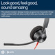 HP Poly Blackwire 3320 Stereo Microsoft Teams Certified USB-C Headset +USB-C/A Adapter