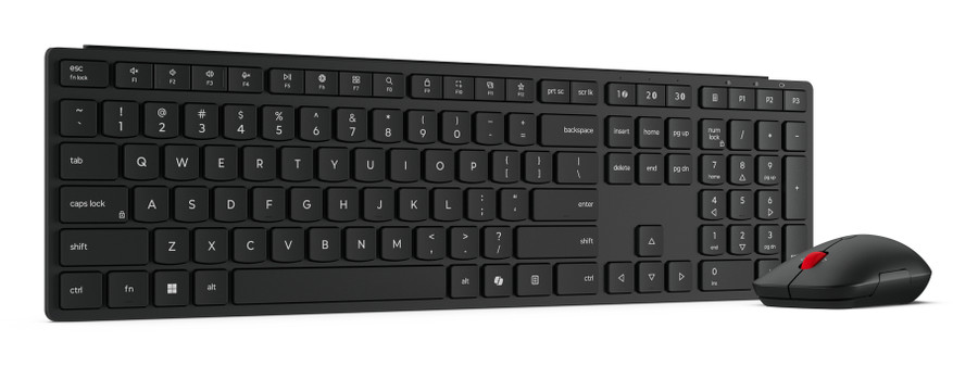 Lenovo 4X31S04847 keyboard Mouse included Home/Office RF Wireless + Bluetooth UK English Black