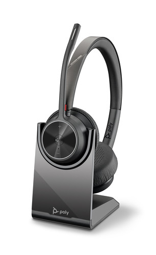 HP Poly Voyager 4320 Microsoft Teams Certified Headset +BT700 dongle +Charging Stand