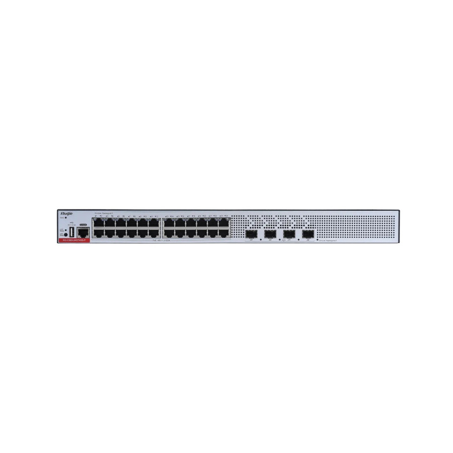 Ruijie Networks RG-CS83-24GT4XS-P network switch Managed L3 Gigabit Ethernet (10/100/1000) Power over Ethernet (PoE) 1U Grey