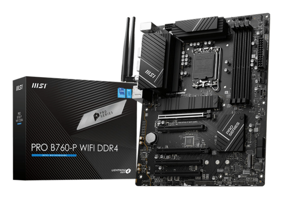 MSI PRO B760-P WIFI DDR4 motherboard Intel B760 LGA 1700 ATX