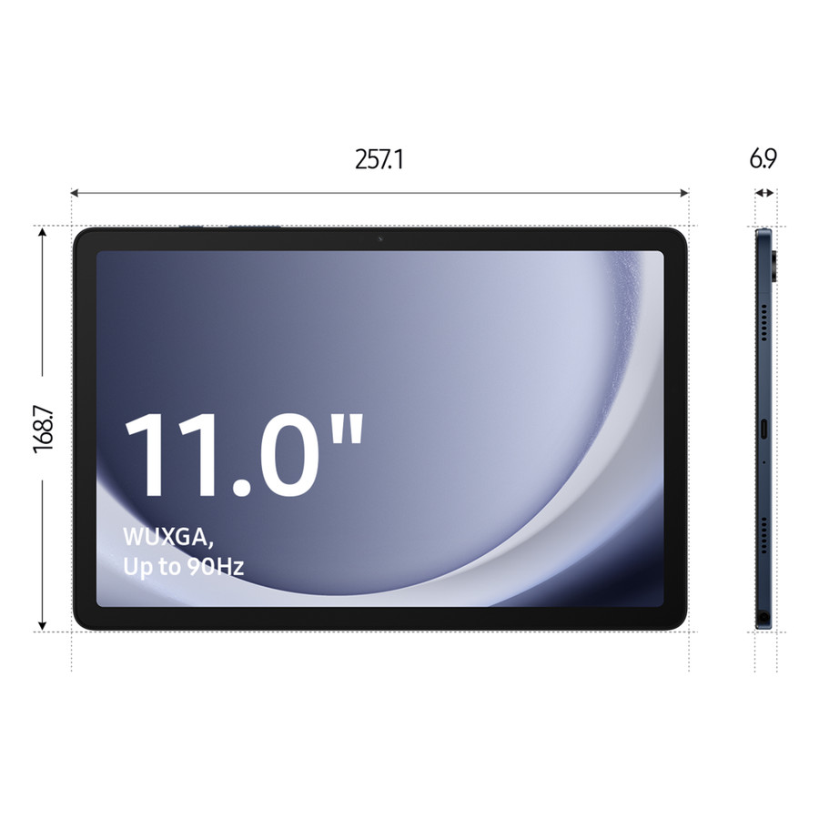 Samsung Galaxy Tab A9+ (Wi-Fi) Qualcomm Snapdragon 64 GB 27.9 cm (11") 4 GB Wi-Fi 5 (802.11ac) Android 13 Blue