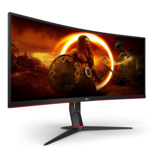 AOC G2 CU34G2X/BK computer monitor 86.4 cm (34") 3440 x 1440 pixels Quad HD LED Black, Red