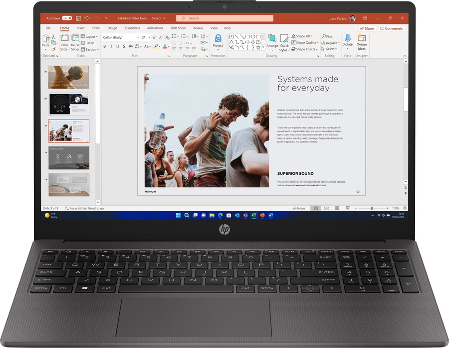 HP G10 Intel® Core™ i5 i5-1334U Laptop 39.6 cm (15.6") Full HD 16 GB DDR4-SDRAM 512 GB SSD Wi-Fi 6 (802.11ax) Windows 11 Home Black