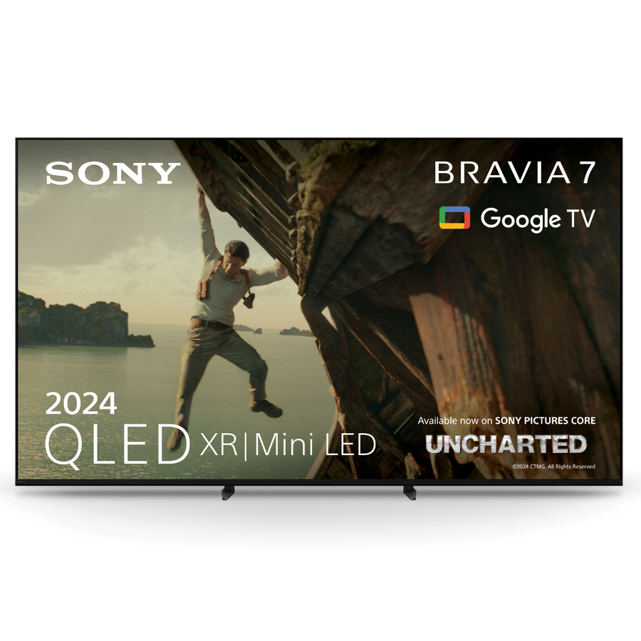 Sony BRAVIA 7 QLED (XR l Mini LED) 75 Inch 4K HDR Google Smart TV (2024) | Gaming Features for PlayStation 5, IMAX Enhanced, Dolby Vision Atmos, Chromecast, AirPlay, 120Hz