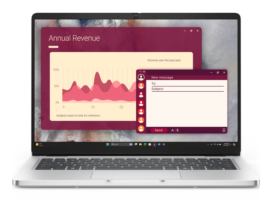 DELL Pro 14 PC14250 Intel Core Ultra 5 235U Laptop 35.6 cm (14") Full HD+ 16 GB DDR5-SDRAM 512 GB SSD Wi-Fi 6E (802.11ax) Windows 11 Pro UK English Platinum