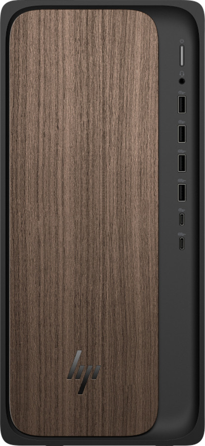 HP OmniDesk AI M03-0004na Intel Core Ultra 5 225 16 GB DDR5-SDRAM 1 TB SSD Windows 11 Home Tower PC AI PC Grey, Wood