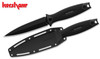 KERSHAW 4007 SECRET AGENT BOOT KNIFE. 4.4" SINGLE EDGE 8Cr13MoV BLADE. RUBBERIZED HANDLE. BLACK MOLDED SHEATH W/BOOT CLIP. CUTLERY SHOPPE
