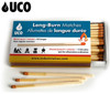 UCO LONG BURN MATCHES. 50 MATCHES. 3.75" MATCH BURNS UP TO 5 TIMES LONGER THAN REGULAR MATCHES. MT-LONG-BULK. CUTLERY SHOPPE