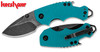 KERSHAW 8700TEALBW SHUFFLE FOLDER. 2.4" BLACKWASH FINISH 8CR13MoV BLADE. TEAL GFN HANDLE. CUTLERY SHOPPE