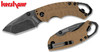 KERSHAW 8750TTANBW SHUFFLE II FOLDER. 2.6" BLACKWASH FINISH 8Cr13MoV BLADE. TAN GFN HANDLE. CUTLERY SHOPPE