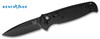 BENCHMADE 4300BK CLA AUTOMATIC. 3.4" PLAIN EDGE BLACK FINISH 154CM BLADE. BLACK G-10 HANDLE. CUTLERY SHOPPE