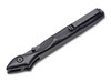 Boker Plus 01BO047 Urban Survival - 1.6" Black Finish Plain Edge 440C Blade - Black Aluminum Handle w/Pocket Clip