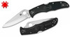 SPYDERCO C10PBK ENDURA 4 LWT - 3.75" PLAIN EDGE VG-10 BLADE. BLACK FRN HANDLE. CUTLERY SHOPPE