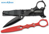 Benchmade 176BK-COMBO SOCP Skeletonized Dagger - 3.22" Double Edge Blade - Black Dagger/Black Sheath & Red Trainer/Black Sheath - CUTLERY SHOPPE 