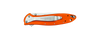 KERSHAW 1660OR KEN ONION DESIGN LEEK SPEEDSAFE ASSISTED FLIPPER. 3.0" PLAIN EDGE 14C28N BLADE. ORANGE ANODIZED ALUMINUM HANDLE. REVERSE SHOWN. CUTLERY SHOPPE