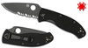 SPYDERCO C122GBBKPS TENACIOUS. 3.39" COMBO EDGE 8Cr13MoV BLADE. BLACK BLADE FINISH. BLACK G-10 HANDLE. CUTLERY SHOPPE