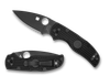 SPYDERCO C41PBBK5 NATIVE 5 CLIPIT FOLDER. 3.10" CPM-S30V DLC BLACK FINISH PLAIN EDGE BLADE. BLACK FRN HANDLE. CUTLERY SHOPPE