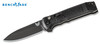BENCHMADE 4400BK CASBAH AUTOMATIC. 3.4" BLACK PLAIN EDGE CPM-S30V BLADE. TEXTURED BLACK GRIVORY HANDLE. CUTLERY SHOPPE