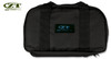 ZERO TOLERANCE ZT997  KNIFE STORAGE BAG. 18 PADDED POCKETS - HOLDS 18 KNIVES. SHOWN CLOSED. CUTLERY SHOPPE