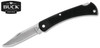BUCK KNIVES 110BKSLT 110 FOLDING HUNTER LT. 3.75" PLAIN EDGE CLIP POINT 420HC BLADE. BLACK NYLON HANDLE. HEAVY-DUTY BLACK POLYESTER BELT SHEATH. CUTLERY SHOPPE