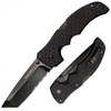 Cold Steel 27BTH Recon 1 Folder - 4.0" Combo Edge Tanto Point CPM-S35VN Blade - Black G-10 Handle