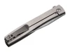 BOKER PLUS 01BO739DAM URBAN TRAPPER FLIPPER. 3.4" DAMASTEEL BLADE. TITANIUM FRAME LOCK HANDLE. SHOWN CLOSED. CUTLERY SHOPPE