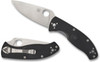 SPYDERCO C122PBK TENACIOUS LIGHTWEIGHT. 3.39" SATIN FINISH PLAIN EDGE 8Cr13MoV BLADE. BLACK FRN HANDLE. CUTLERY SHOPPE