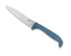 Spyderco K20PBL Counter Puppy - 3.46" Plain Edge 7Cr17 Blade - Blue Handle