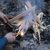 UCO TITAN STORMPROOF MATCH KIT. 12 WIND & WATERPROOF MATCHES IN WATERPROOF CONTAINER. STAYS LIT FOR UP TO 25 SECONDS. MT-TSM-CONT. FIRE SHOWN. CUTLERY SHOPPE