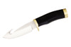 BUCK KNIVES 0691BKG ZIPPER  FIXED BLADE KNIFE. 4.125" PLAIN EDGE 420HC BLADE W/GUTHOOK FEATURE. CHECKERED BLACK RUBBER HANDLE. NYLON BELT SHEATH. CUTLERY SHOPPE