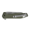 GERBER 30-001610 FASTBALL FLIPPER. 3.0" PLAIN EDGE CPM-S30V WHARNCLIFFE BLADE. FLAT SAGE ANODIZED ALUMINUM HANDLE. SHOWN CLOSED. CUTLERY SHOPPE