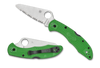 Spyderco C88FSGR2 Salt 2 - 2.9" Serrated Edge LC200N Blade - Green FRN Handle