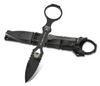 BENCHMADE 177BK MINI SOCP SKELETONIZED DAGGER. 2.22" SINGLE EDGE 440C BLADE W/BK1 BLACK FINISH. BLACK MOLDED SHEATH W/CLIP. CUTLERY SHOPPE