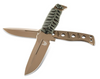 BENCHMADE 375FE-1 FIXED BLADE ADAMAS. SIBERT DESIGN. 4.2" FDE CERAKOTE FINISH CPM-CRUWEAR BLADE. MOLDED SHEATH. SHOWN W/HANDLE WRAPPED. CUTLERY SHOPPE
