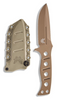 BENCHMADE 375FE-1 FIXED BLADE ADAMAS. SIBERT DESIGN. 4.2" FDE CERAKOTE FINISH CPM-CRUWEAR BLADE. MOLDED SHEATH. SHOWN W/SHEATH. CUTLERY SHOPPE