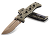 Benchmade 275SFE-2 Adamas - 3.78" Combo Edge CPM-CruWear Drop Point Blade - Olive Drab G-10 Handle