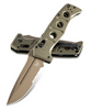 Benchmade 2750SFE-2 Adamas Automatic - 3.78" Combo Edge CPM-CruWear Drop Point Blade - Olive Drab G-10 Handle