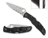SPYDERCO C10FPSBKRD ENDURA 4 THIN RED LINE. 3.8" COMBO EDGE VG-10 BLADE. BLACK FRN HANDLE W/RED BACKSPACER & LINER. CUTLERY SHOPPE