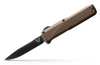 BENCHMADE 4600DLC-1 PHAETON DOUBLE ACTION OTF AUTOMATIC. 3.45" PLAIN EDGE CPM-S30V BLADE. DARK EARTH ANODIZED 6061-T6