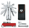 VICTORINOX SWISS ARMY 3.0236.N SWISSTOOL SPIRIT X PLUS RATCHET 105MM (4.13") W/NYLON POUCH. GROUP PHOTO. CUTLERY SHOPPE 