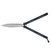 Kershaw 5150CF Lucha Butterfly Knife - 4.6" Stonewash Finish CPM-20CV Blade - Blue Titanium Handles w/Carbon Fiber Scales - DISCONTINUED ONLY 4 LEFT
