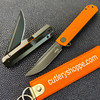 BOKER PLUS 01BO544SOI CATACLYST FLIPPER. 3.0" 440C BLADE W/BLACK DLC FINISH. ORANGE G-10 FRONT SCALE W/BLACK DLC FINISH STAINLESS STEEL FRAME LOCK. CUTLERY SHOPPE EXCLUSIVE