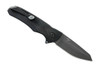 Buck Knives 843BKS Sprint Ops Flipper - 3.125" Reverse Tanto Black Cerakote CPM-S30V Blade - Black Canvas Micarta Handle