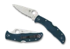 SPYDERCO C243FSK390 ENDELA LIGHTWEIGHT. 3.41" SERRATED EDGE FFG K390 BLADE. BLUE FRN HANDLE. CUTLERY SHOPPE