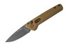 Buck Knives 0838BRS1 Deploy AUTOMATIC  - 3.25" Drop Point 154CM Armor Black Cerakote Finish Blade - Burnt Bronze Cerakote finish Aluminum Handle