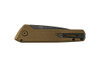 Buck Knives 0838BRS1 Deploy AUTOMATIC  - 3.25" Drop Point 154CM Armor Black Cerakote Finish Blade - Burnt Bronze Cerakote finish Aluminum Handle