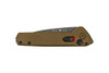 Buck Knives 0838BRS1 Deploy AUTOMATIC  - 3.25" Drop Point 154CM Armor Black Cerakote Finish Blade - Burnt Bronze Cerakote finish Aluminum Handle