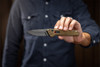 Buck Knives 0838BRS1 Deploy AUTOMATIC  - 3.25" Drop Point 154CM Armor Black Cerakote Finish Blade - Burnt Bronze Cerakote finish Aluminum Handle